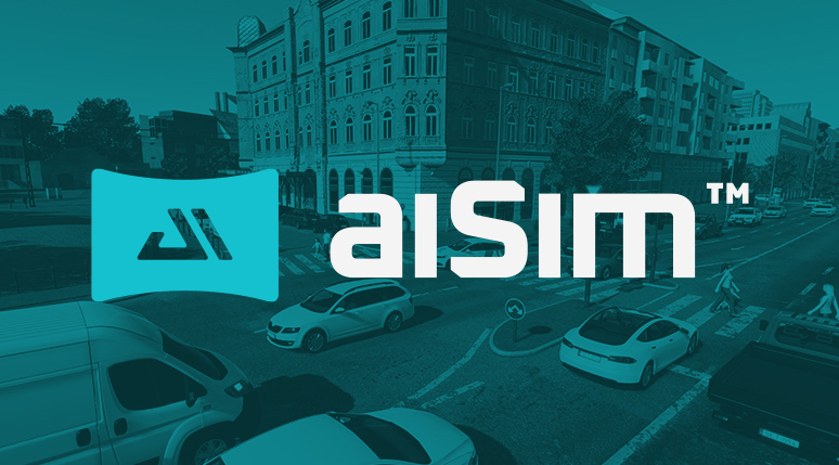 The logo of aiSim